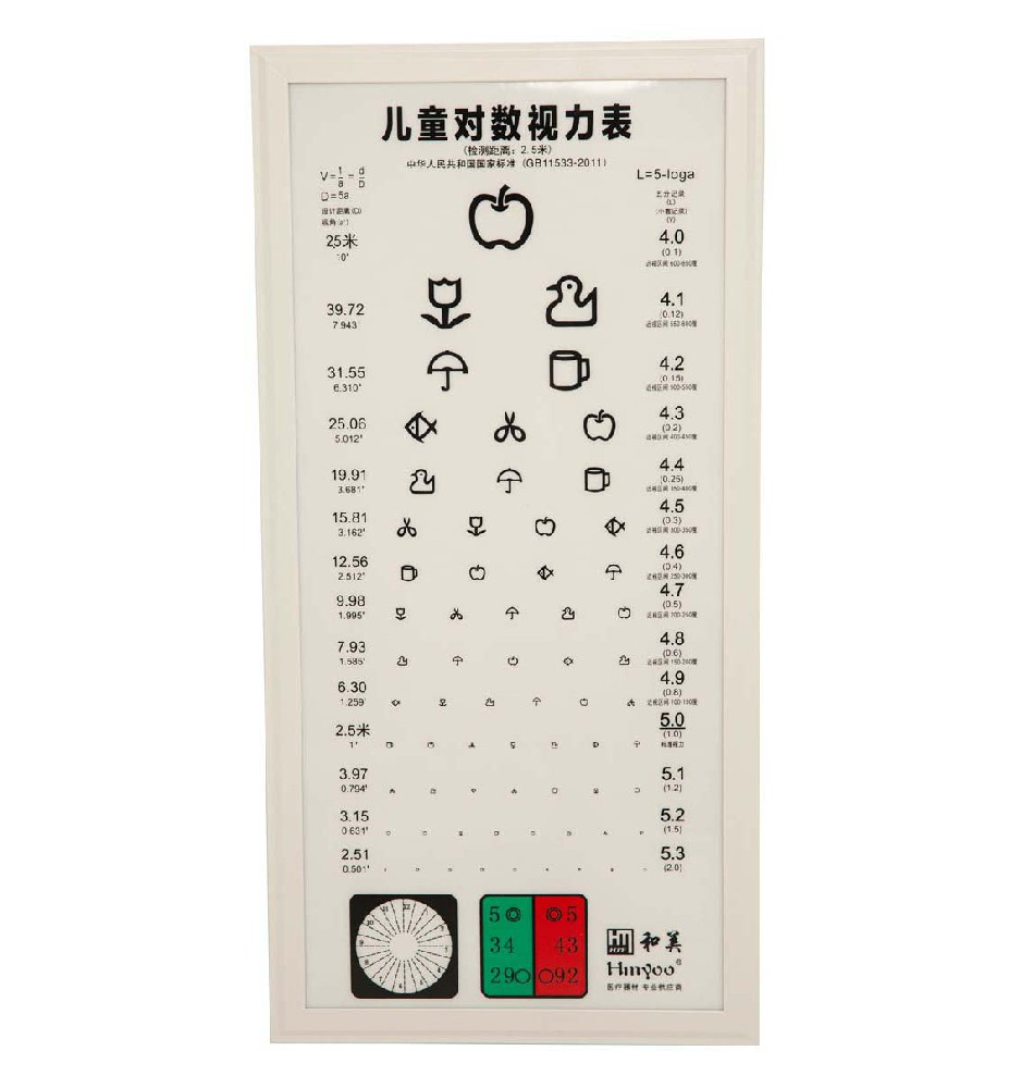 兒童款2.5mLED視力表燈箱